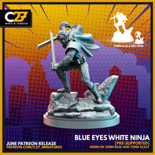 High-Quality Blue Eyes White Ninja 3D Model by c27 – Ready for Play