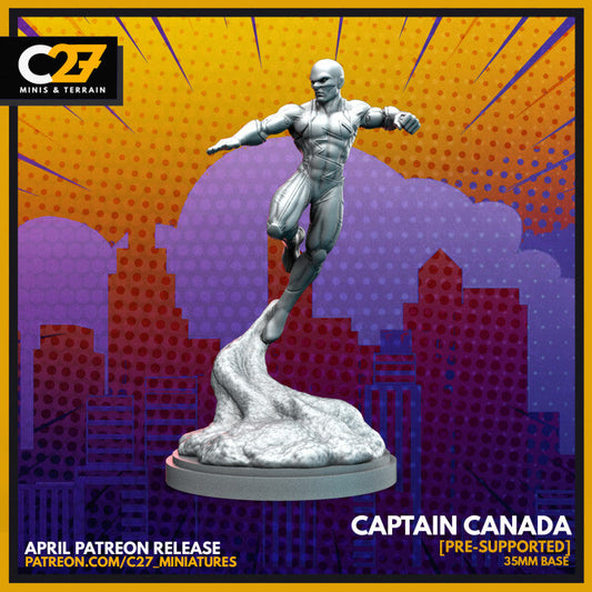 Captain Canada by c27 – High-Quality 3D Printed Miniature