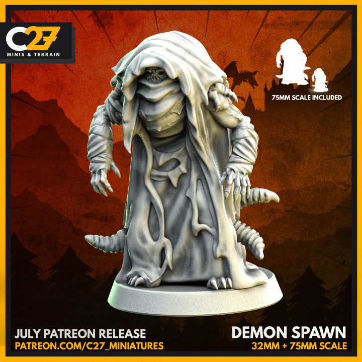 Custom Demon Spawn 3D Model by c27 – Tabletop Adventures Await