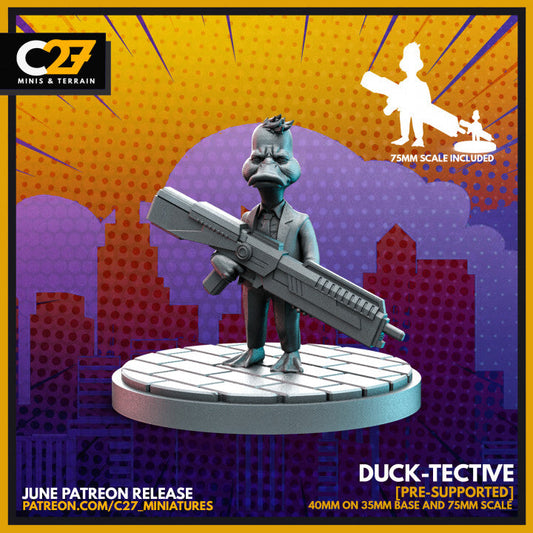 duck detective 3D Model by c27 – Perfect for Custom Tabletop Games