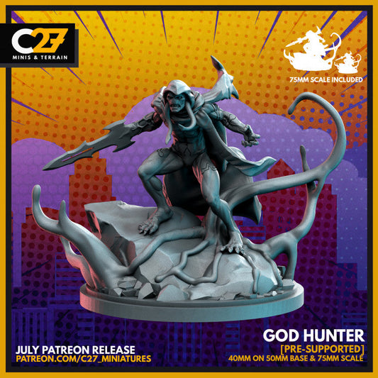 god hunter by c27 – Custom Miniature for Tabletop Play