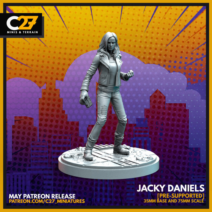 jacky daniels 3D Printed Miniature by c27 – Unique Game Piece