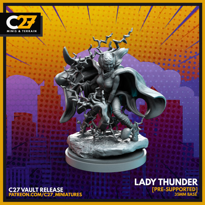 c27's Custom Lady Thunder 3D Model – For Tabletop Gamers