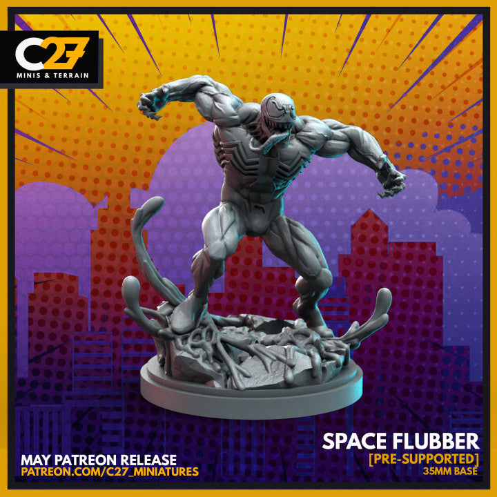 Unique Space Flubber 3D Model by c27 – Tabletop Game Ready