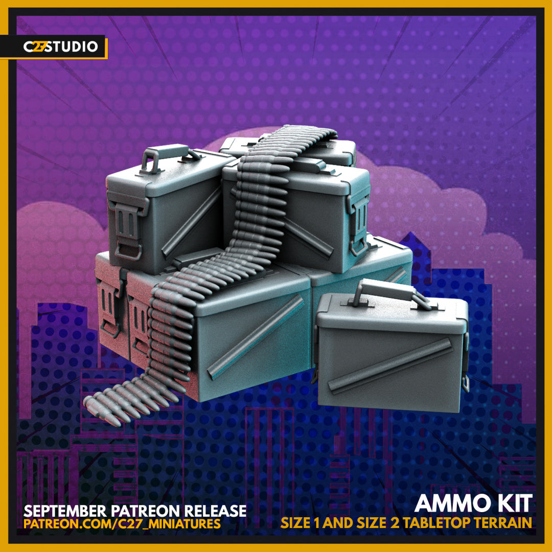 Ammo Kit 3D Model by c27 – Perfect for Custom Tabletop Games