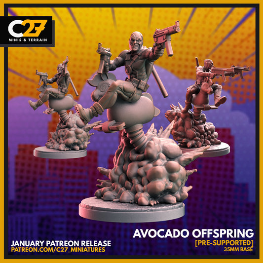 Custom Avocado Offspring 3D Model by c27 – Tabletop Adventures Await