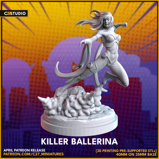 Get the Killer Ballerina 3D Model by c27 for Tabletop Adventures