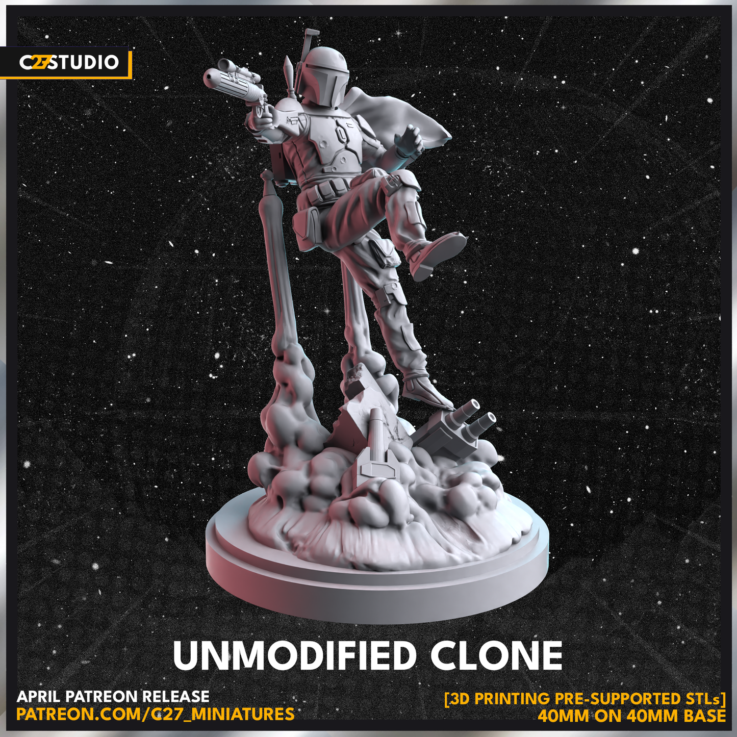 Unmodified Clone by c27 – High-Quality 3D Printed Miniature