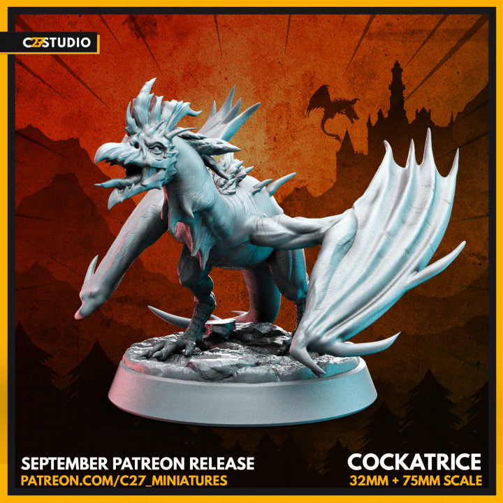 cockatrice 3D Miniature by c27 – Ideal for Tabletop Games