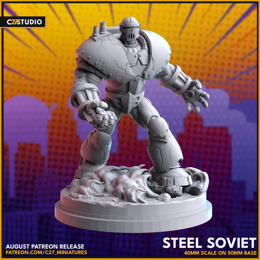 c27's Steel Soviet 3D Miniature – Add to Your Collection