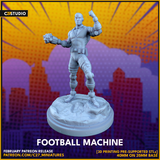 Football Machine by c27 – 3D Printed Miniature for Tabletop