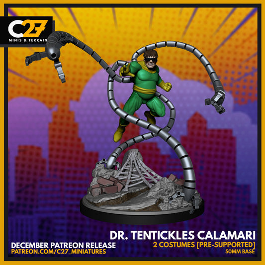 Dr. Tentickles Calamari by c27 – High-Quality 3D Printed Miniature