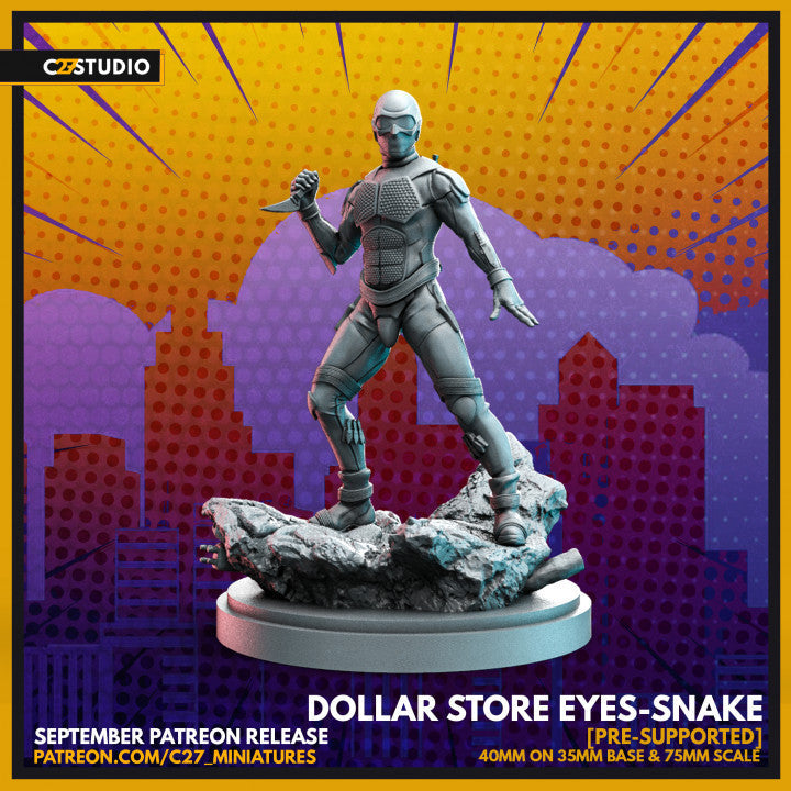 c27's Dollar Store Eyes-Snake 3D Miniature – Add to Your Collection