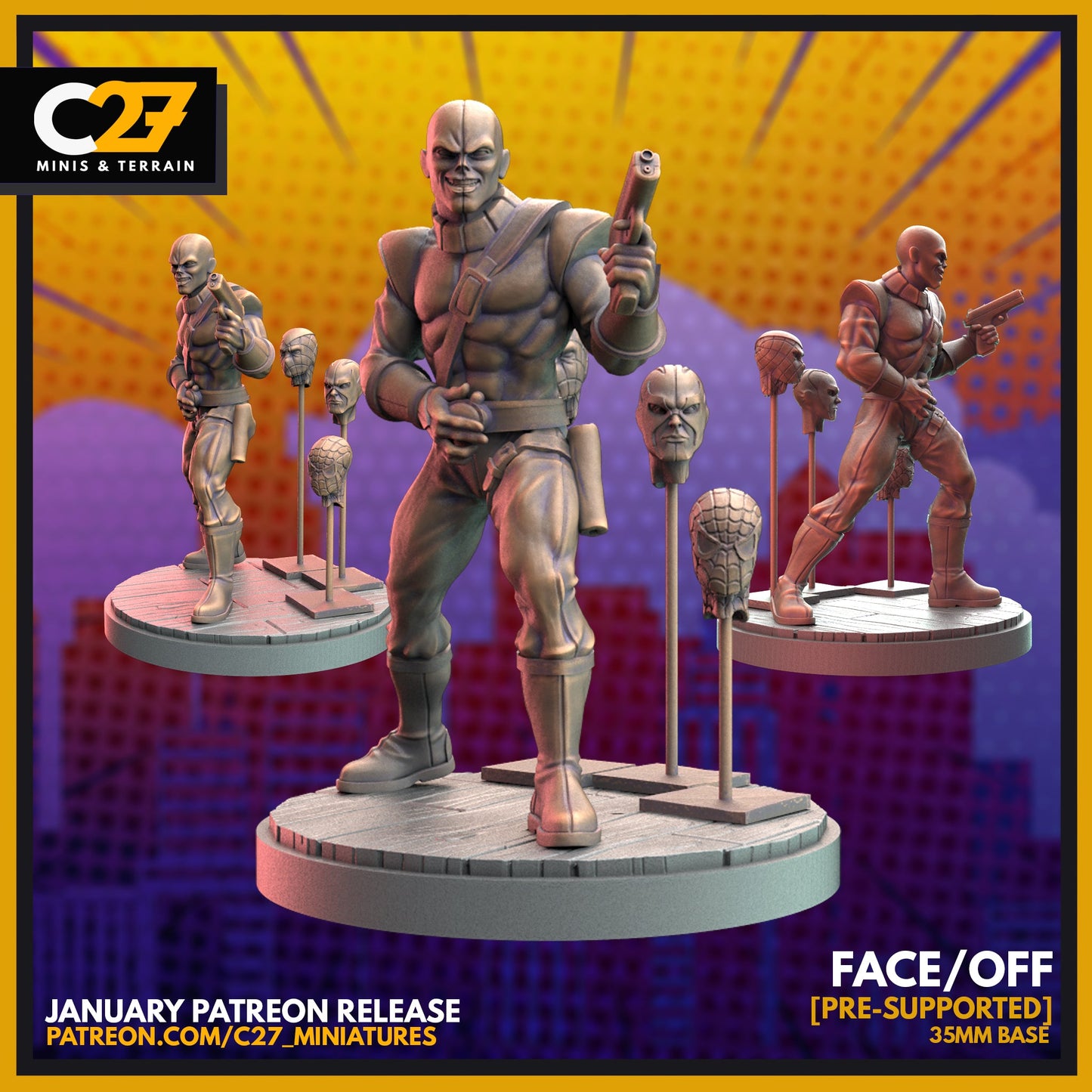 Custom face-off 3D Model by c27 – Tabletop Adventures Await