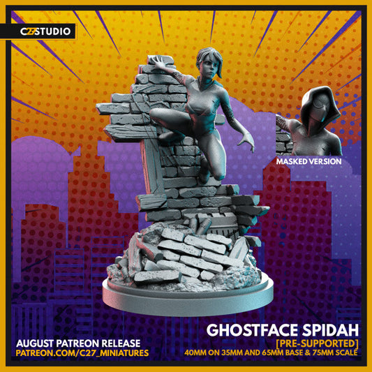 Ghostface Spidah 3D Miniature by c27 – Ideal for Tabletop Games