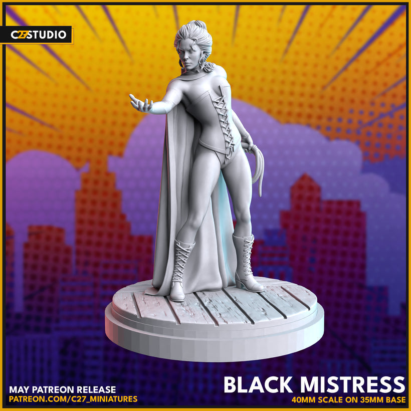 Black Mistress by c27 – 3D Printed Miniature for Tabletop