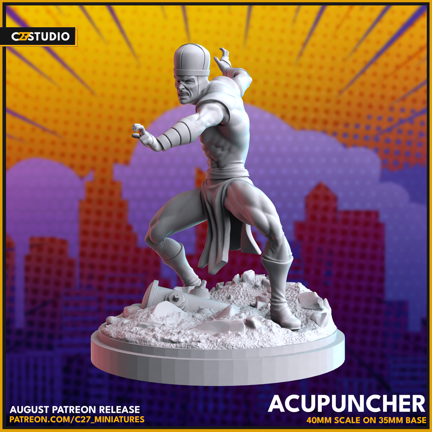 High-Quality Acupuncher 3D Model by c27 – Ready for Play