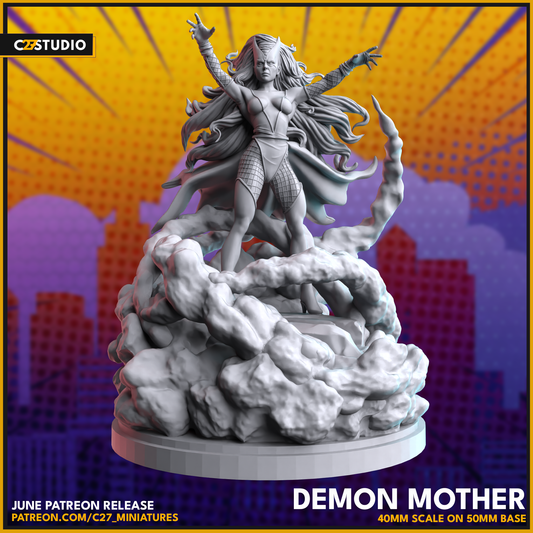 Unique Demon Mother 3D Model by c27 – Tabletop Game Ready