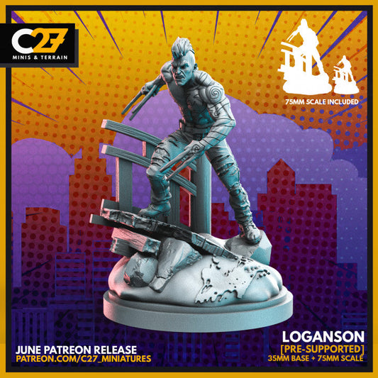 loganson by c27 – Custom Miniature for Tabletop Play