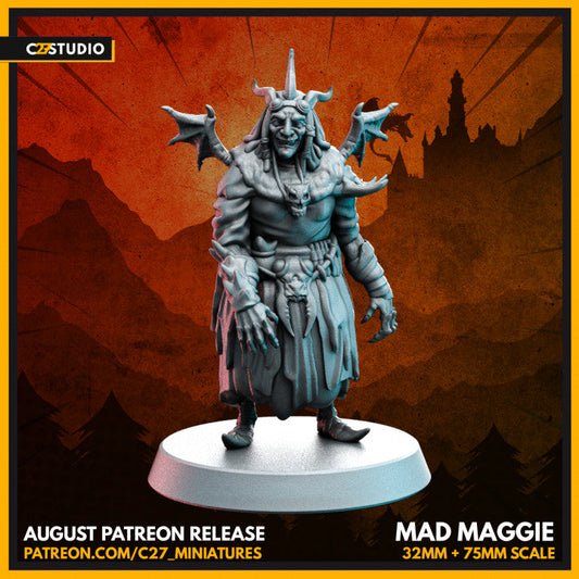 Mad Maggie 3D Model by c27 – Perfect for Custom Tabletop Games