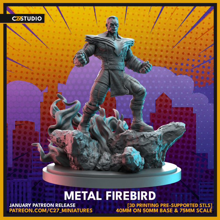 High-Quality Metal Firebird 3D Model by c27 – Ready for Play