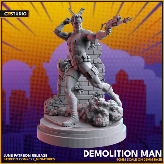 c27's Custom Demolition Man 3D Model – For Tabletop Gamers