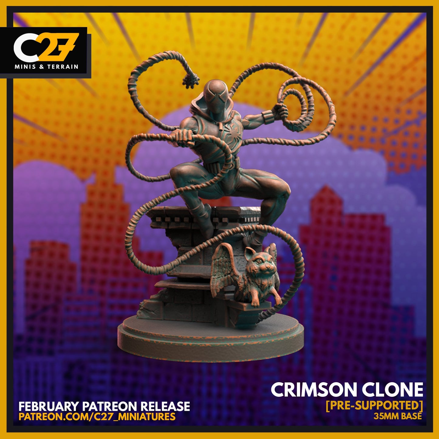 Crimson Clone by c27 – Perfect 3D Printed Miniature for Tabletop