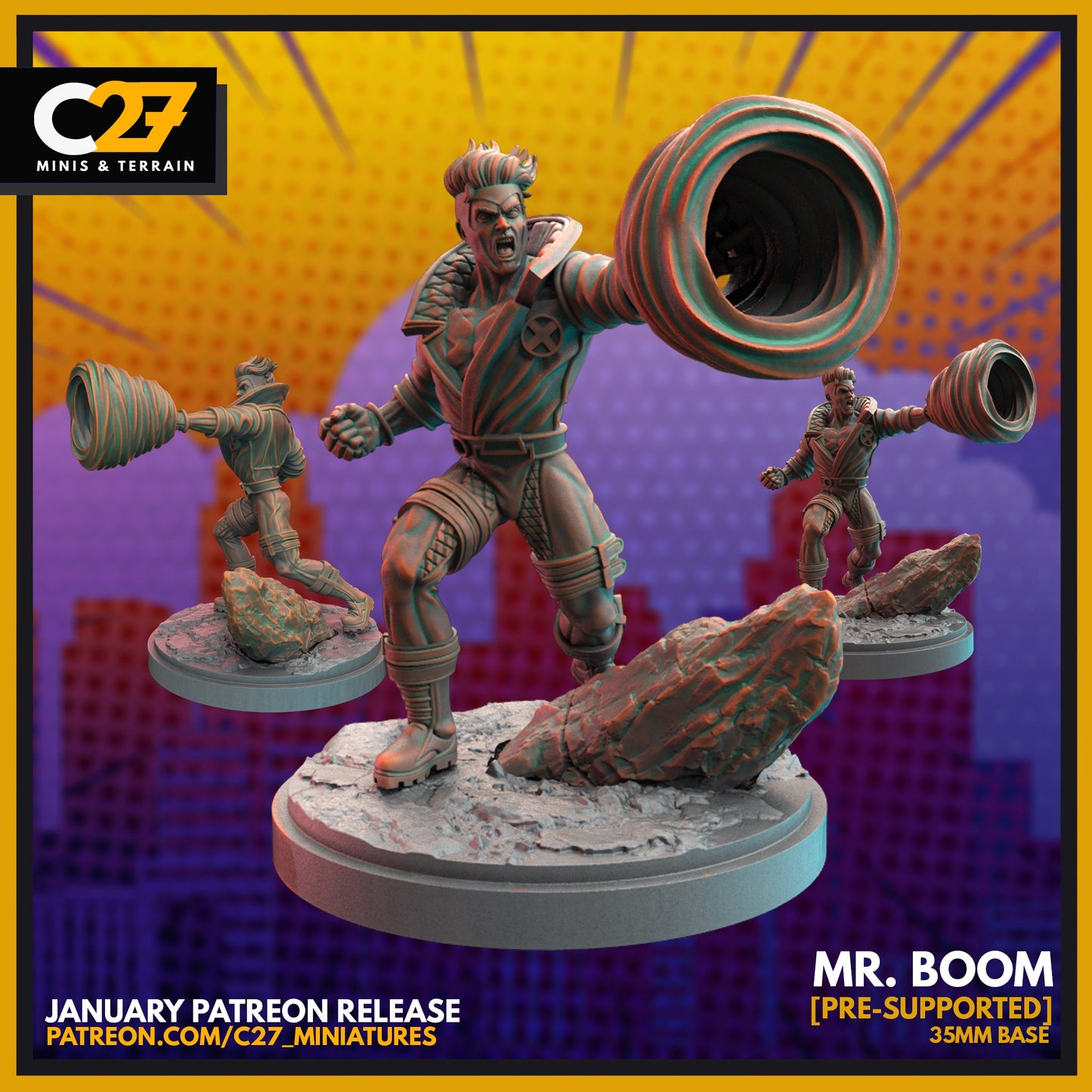 Unique Mr Boom 3D Model by c27 – Tabletop Game Ready