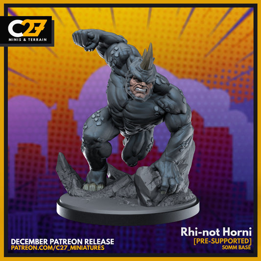 Rhi-not Horni by c27 – High-Quality 3D Printed Miniature