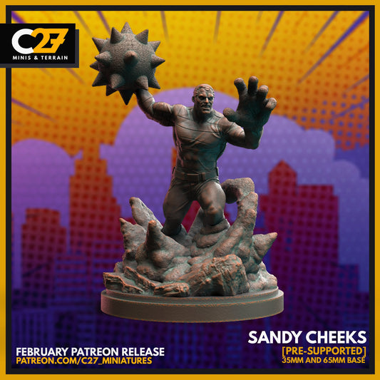 Sandy Cheeks 3D Printed Miniature by c27 – Unique Game Piece