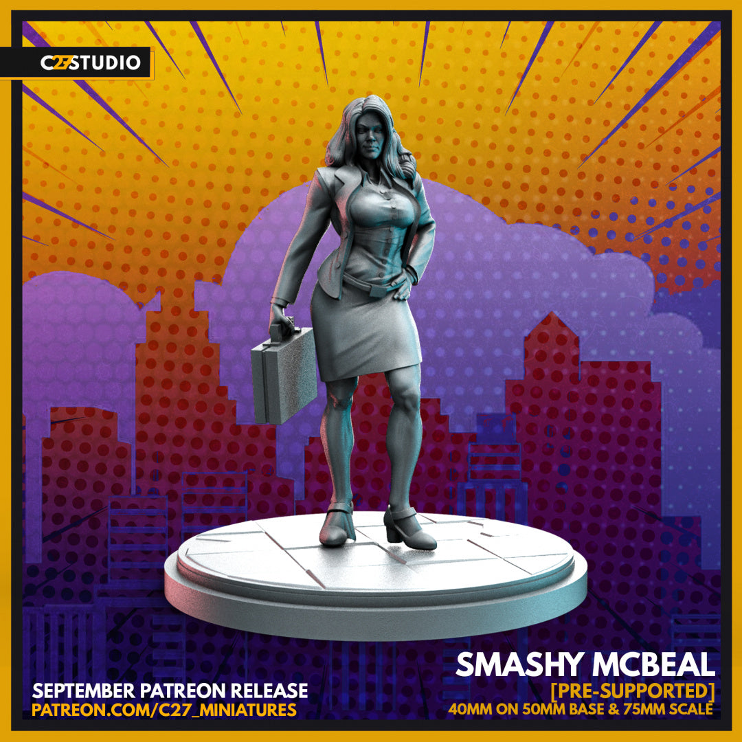 smashy mcbeal by c27 – Custom Miniature for Tabletop Play