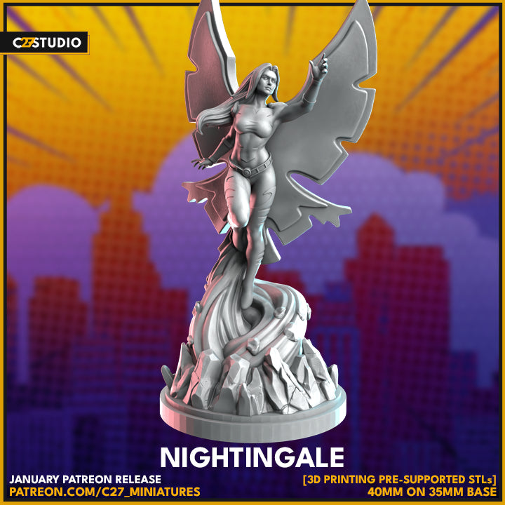 Nightingale 3D Printed Miniature by c27 – Unique Game Piece