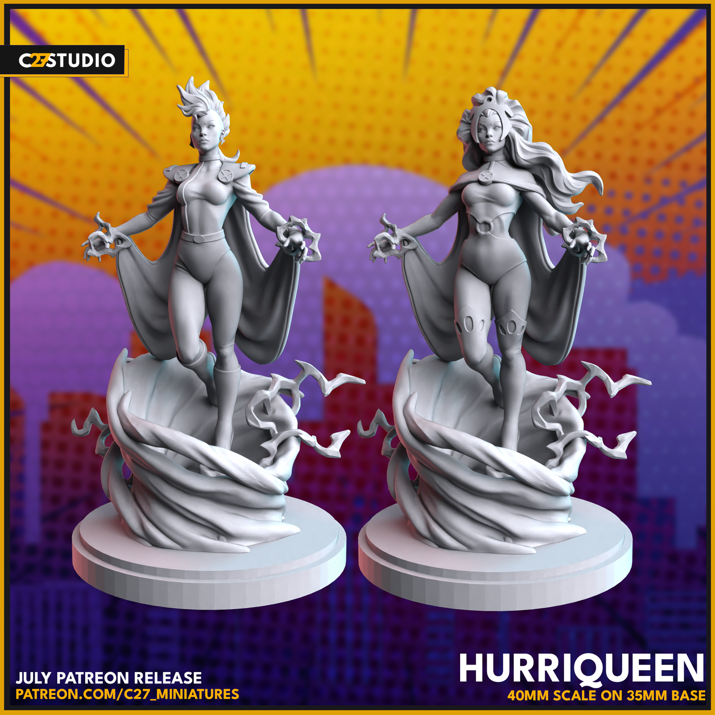 Hurriqueen by c27 – 3D Printed Miniature for Tabletop