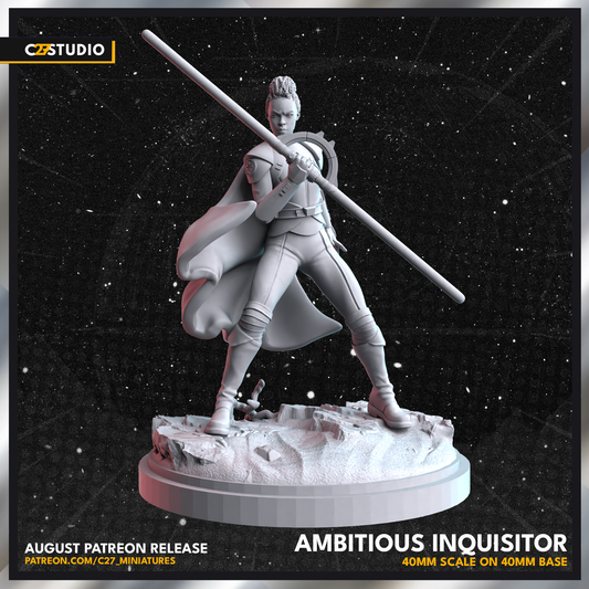 Ambitious Inquisitor by c27 – 3D Printed Miniature for Tabletop