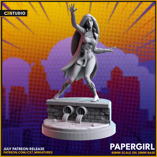 c27's PaperGirl 3D Miniature – Add to Your Collection