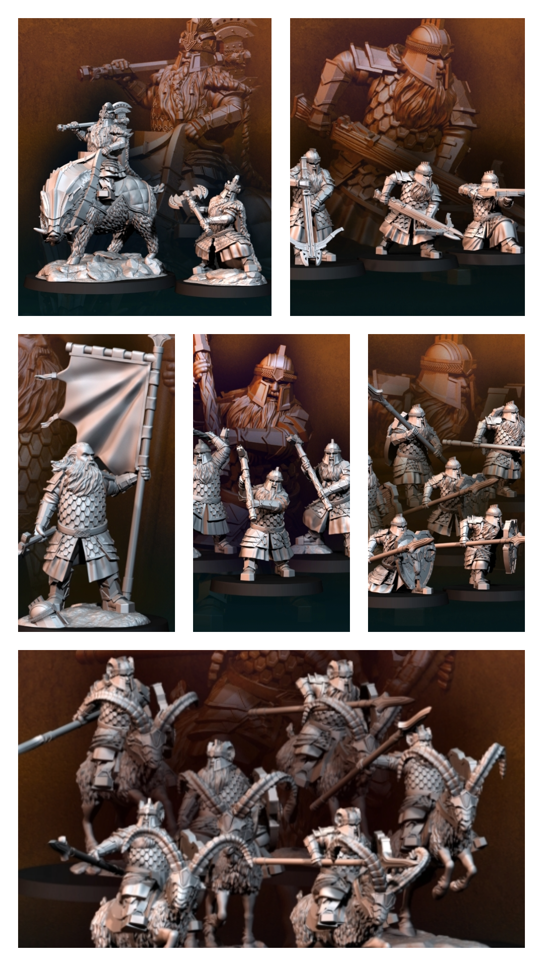 Silver Goat Dwarves Army Bundle | Fantasy | Davale Games