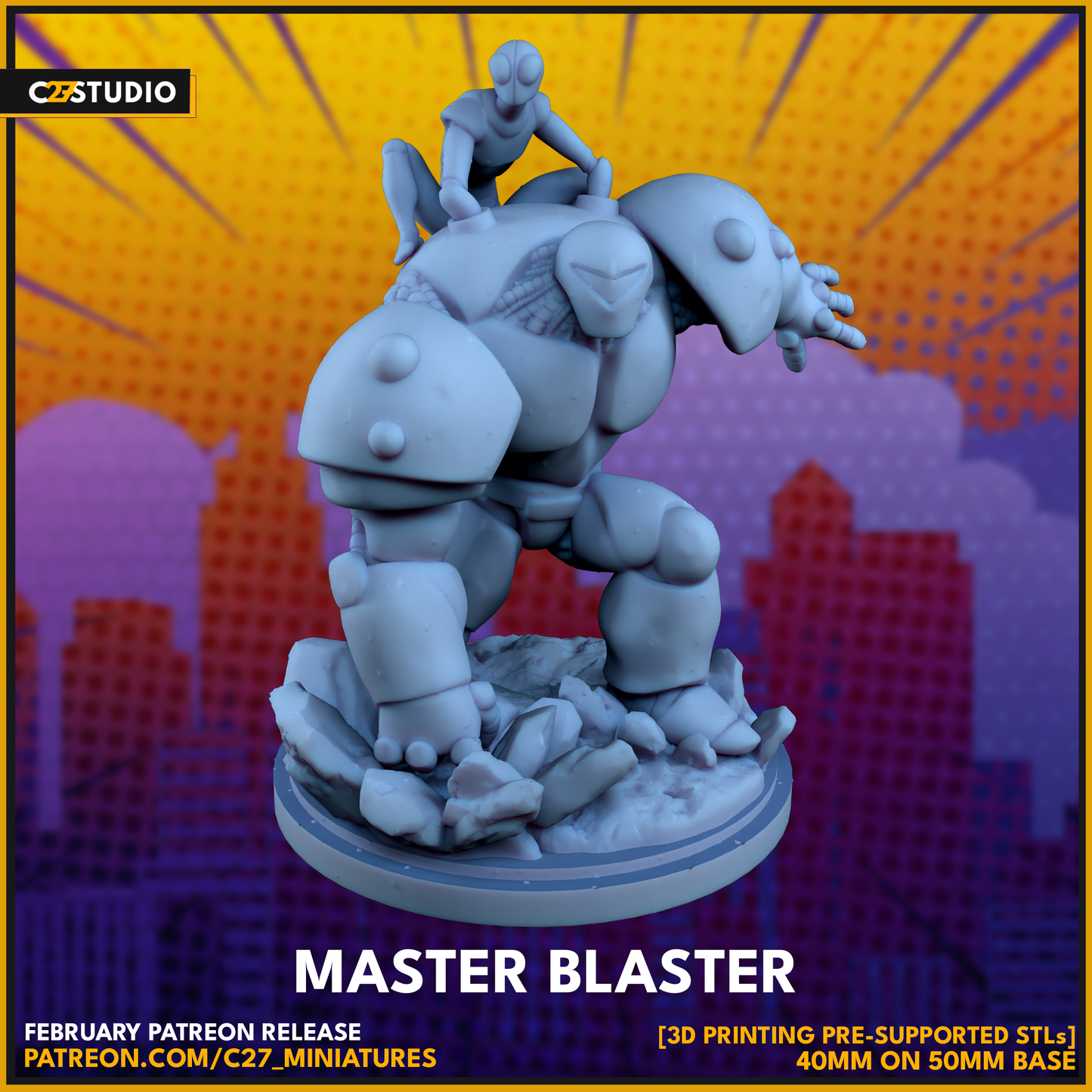 Get the Master Blaster 3D Model by c27 for Tabletop Adventures