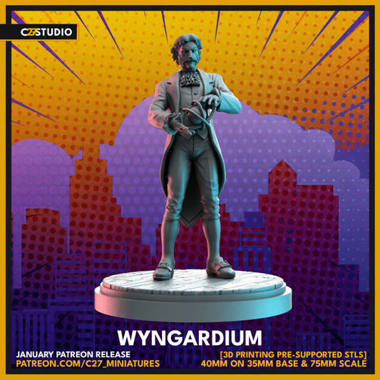 wyngardium 3D Printed Miniature by c27 – Unique Game Piece