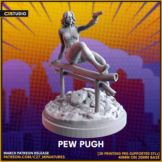 Pew Pugh by c27 – Custom Miniature for Tabletop Play