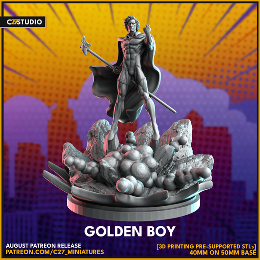 golden boy by c27 – Custom Miniature for Tabletop Play