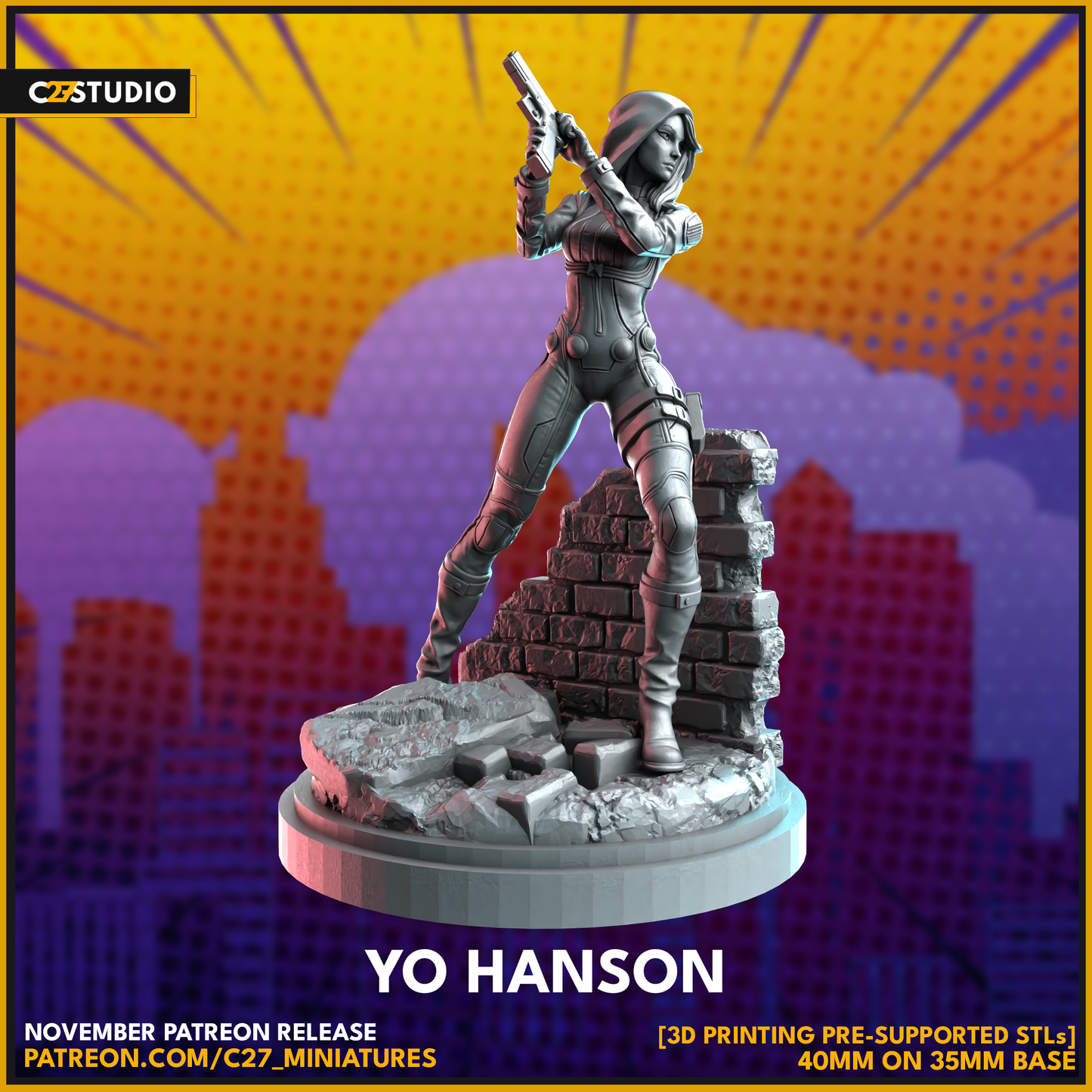 I Hanson 3D Printed Miniature by c27 – Unique Game Piece