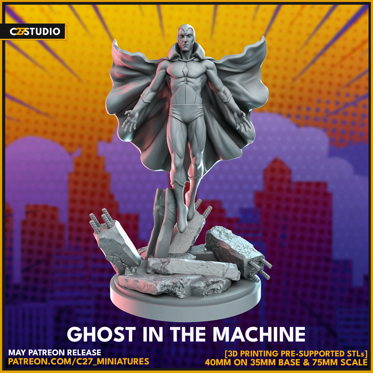 c27's Ghost in the Machine 3D Miniature – Add to Your Collection