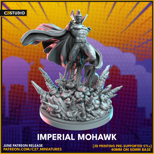 High-Quality Imperial Mohawk 3D Model by c27 – Ready for Play