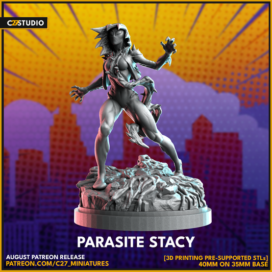 High-Quality Parasite Stacy 3D Model by c27 – Ready for Play