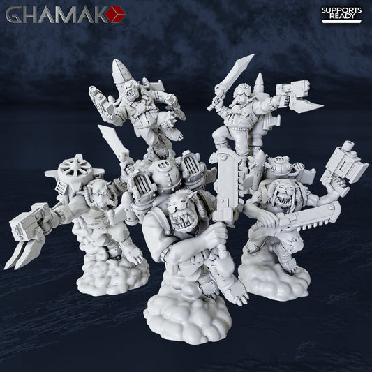 Set of 5 Orkz Jumper | Ghamak | Grimdark Compatible