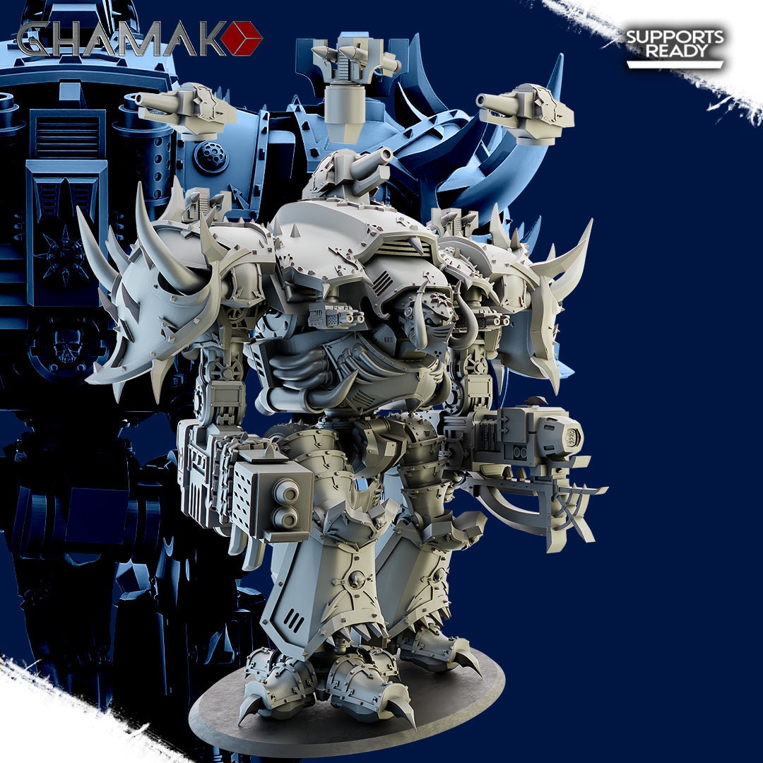 Colossal Knight with ALL Weapons | Ghamak | Grimdark Compatible