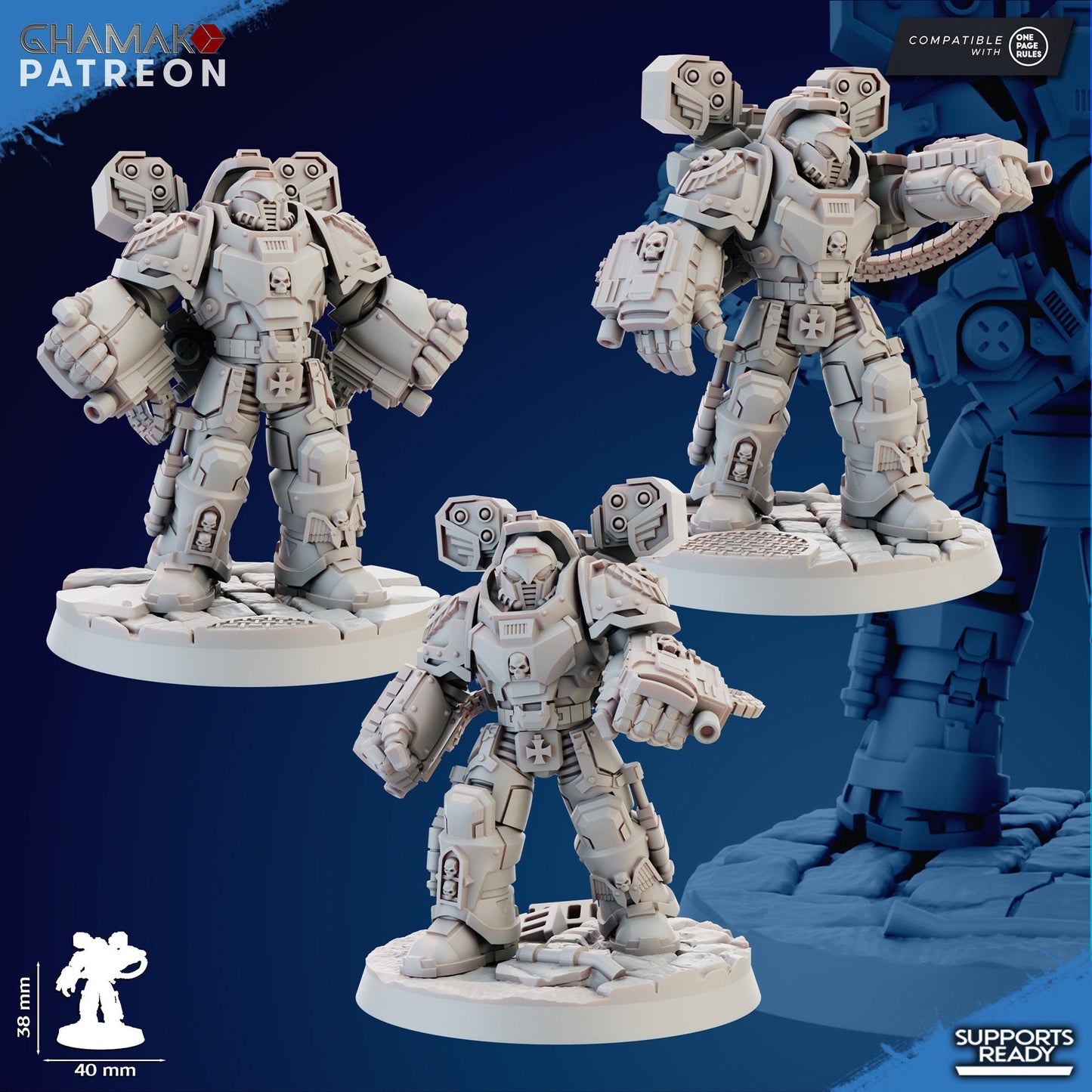 Devastator Squad of 3 | Ghamak | Grimdark Compatible