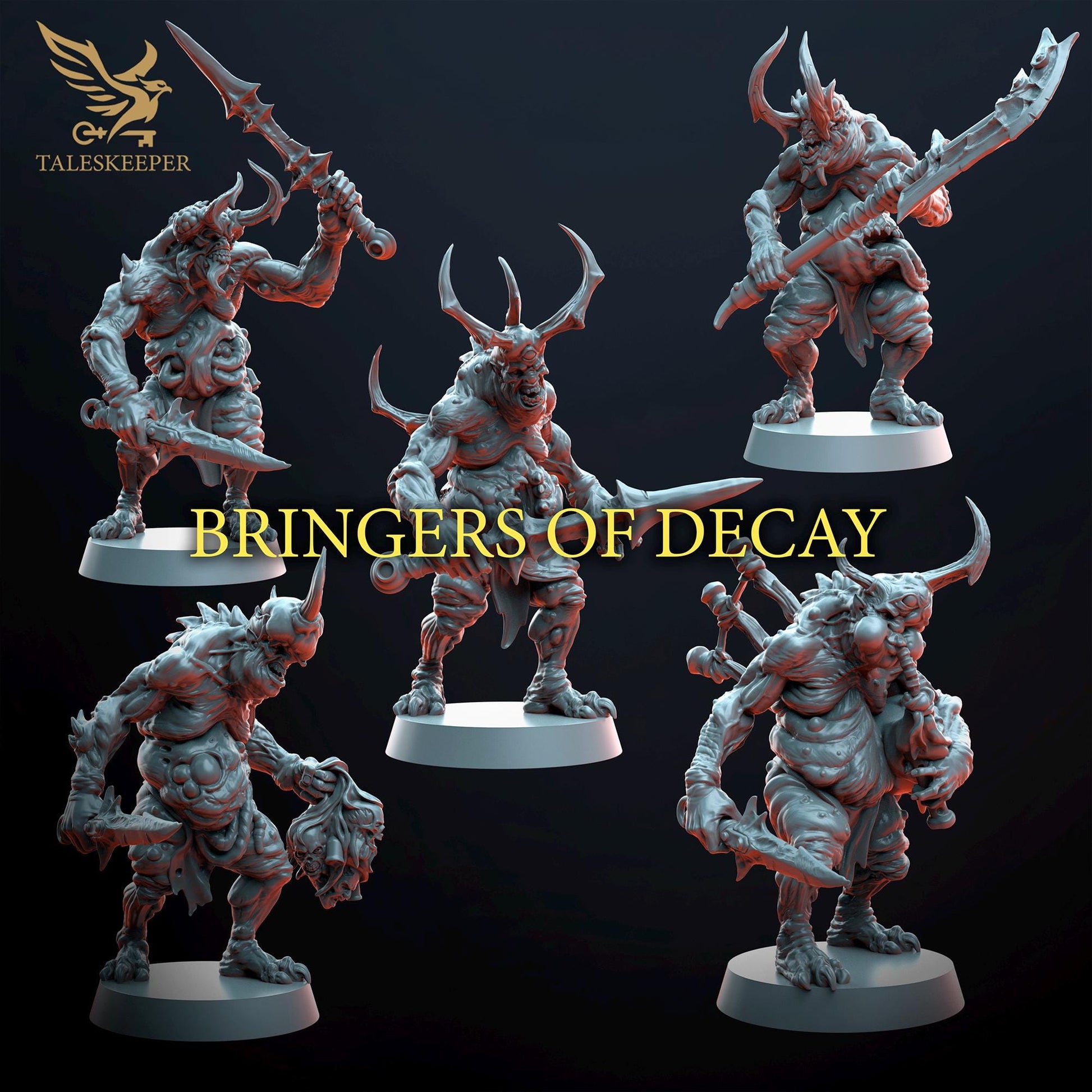 Set of 5 Bringers of Decay | Tales Keeper | Grimdark Compatible