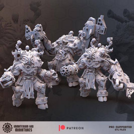 Scavenger Destroyers Set of 3 | Immaterium God Miniatures | Grimdark Compatible