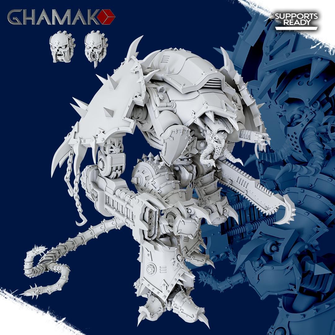 Chaos Titan with ALL Weapons | Ghamak | Grimdark Compatible